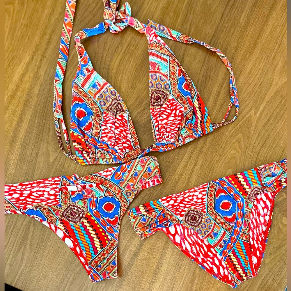 Luli Fama MANDINGA print Bikini set